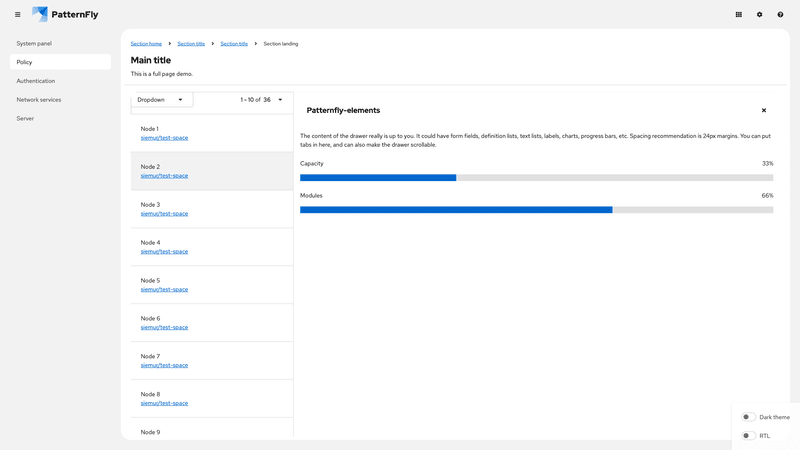 Primary-detail card data list expanded on mobile screenshot